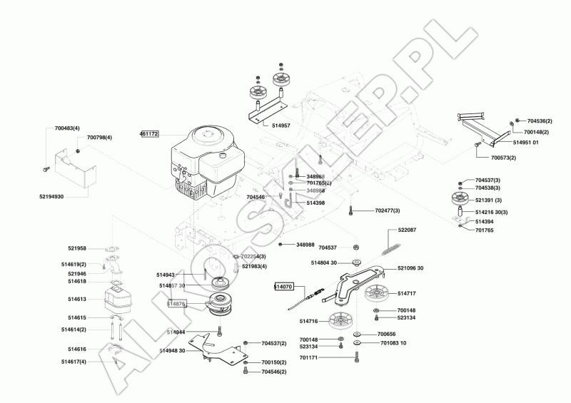 Linka sprzęgła T 13/85 nr 514070