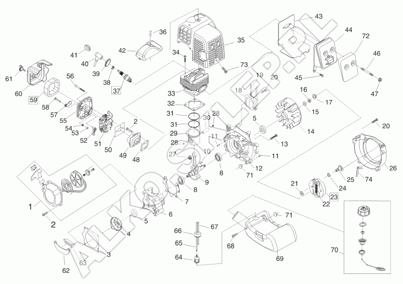 Uszczelka cylindra nr 411277