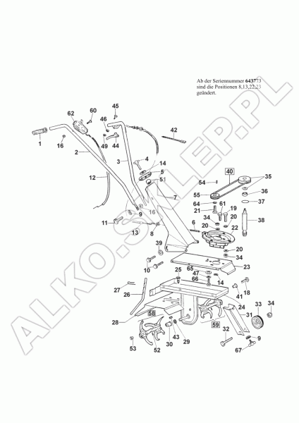 Linka sprzęgła nr 410770