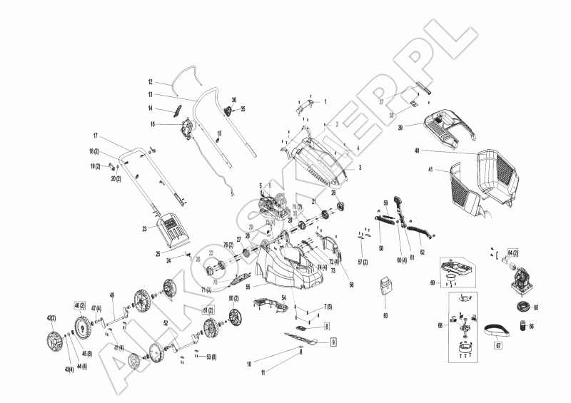 4.2 E PLUS - PRĘT KLAPY KOSZA nr 412839