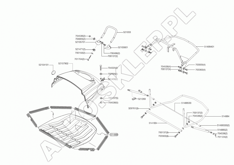 T 15-18/102 HD-DYSTANS STELAŻA KOSZA. nr 51499330