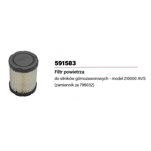 Filtr powietrza B&S nr 591583