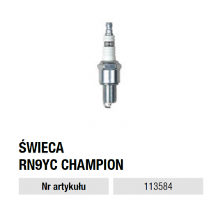 Świeca RN9YC CHAMPION nr...